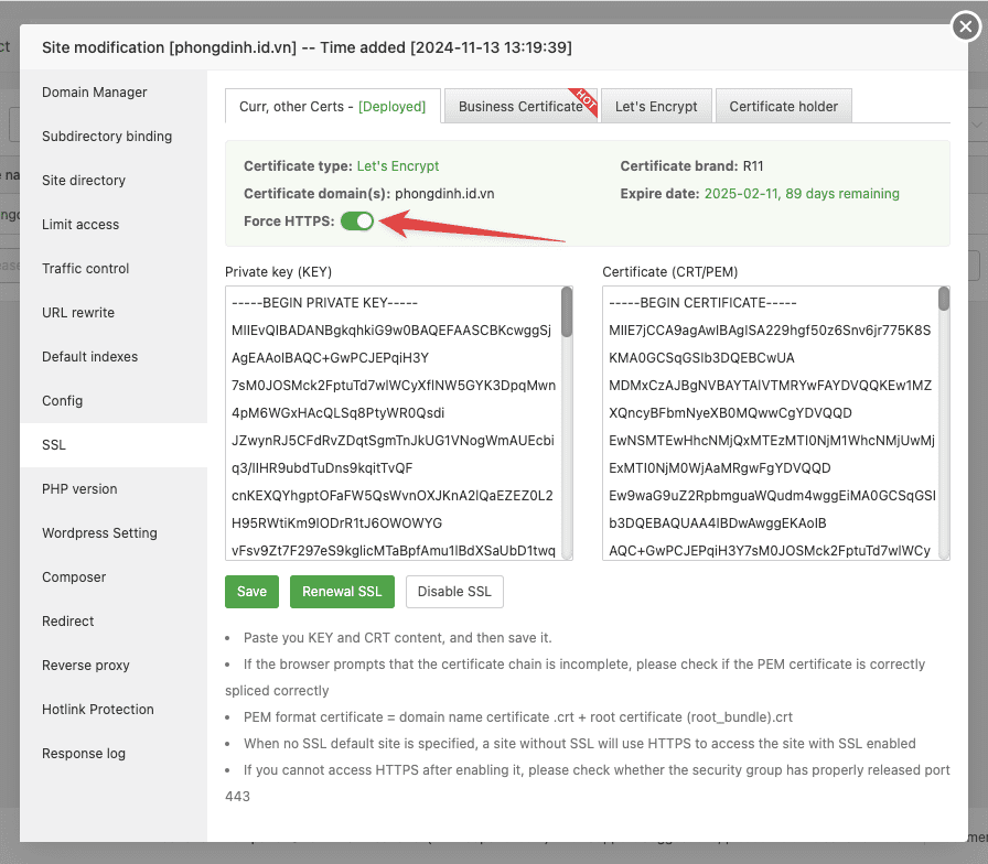 Chứng chỉ SSL Let's Encrypt