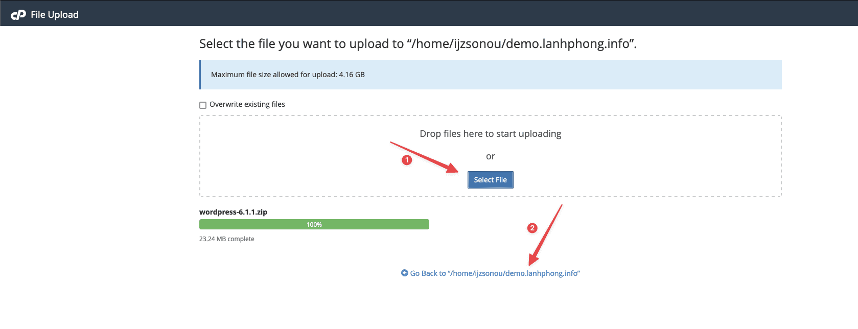 Upload dữ liệu